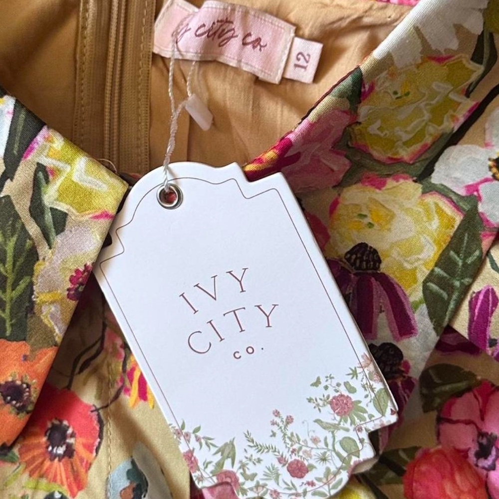 NWT Ivy City Co. Floral Print Virginia Dress - Picture 4 of 4